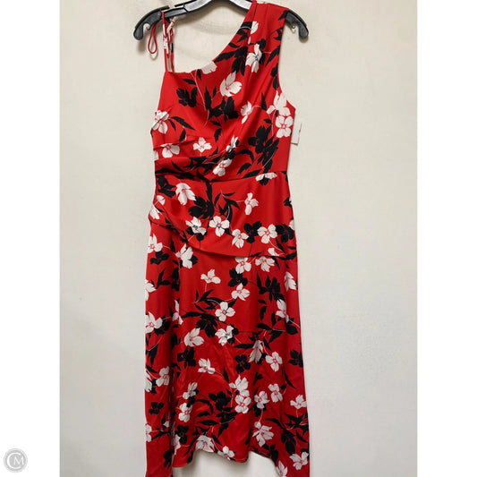 Dress Casual Maxi By Bcbgmaxazria In Black & Red, Size: M