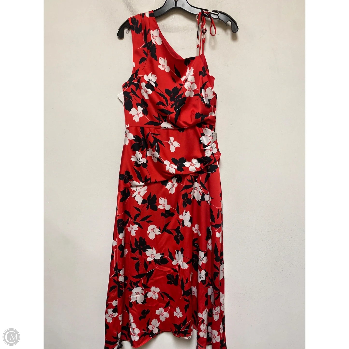 Dress Casual Maxi By Bcbgmaxazria In Black & Red, Size: M