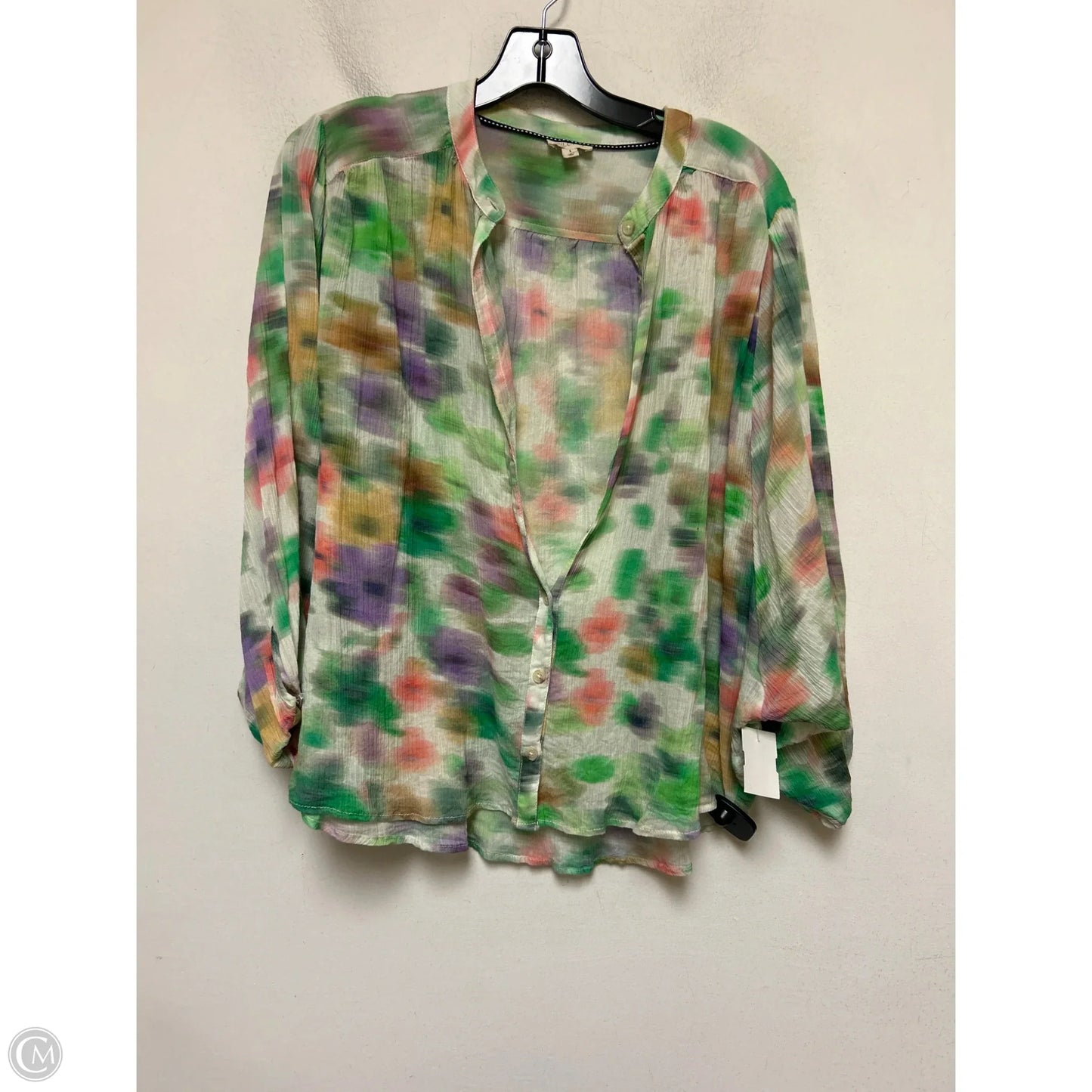 Top Short Sleeve By Pilcro In Tie Dye Print, Size: S