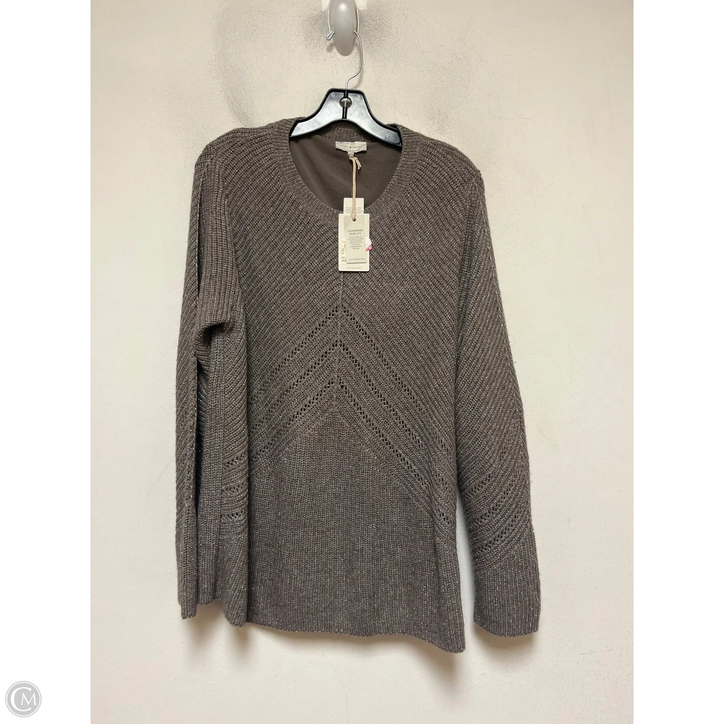 Sweater By Lucky Brand In Taupe, Size: 2x