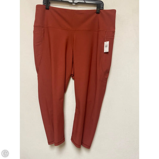 Athletic Leggings By Old Navy In Orange, Size: Xxl