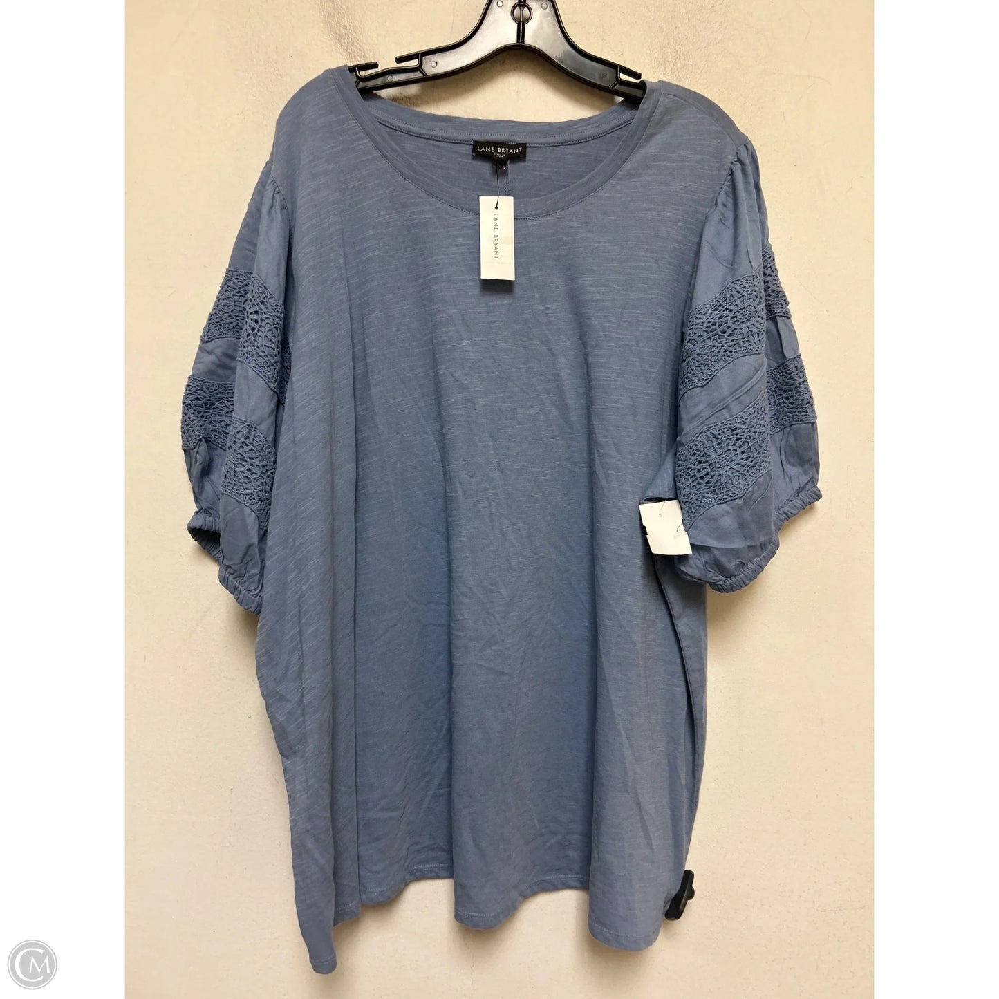 Top Short Sleeve By Lane Bryant In Blue, Size: 2x
