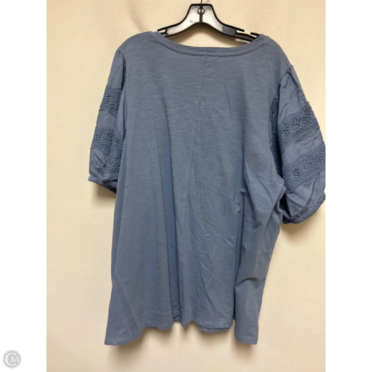 Top Short Sleeve By Lane Bryant In Blue, Size: 2x