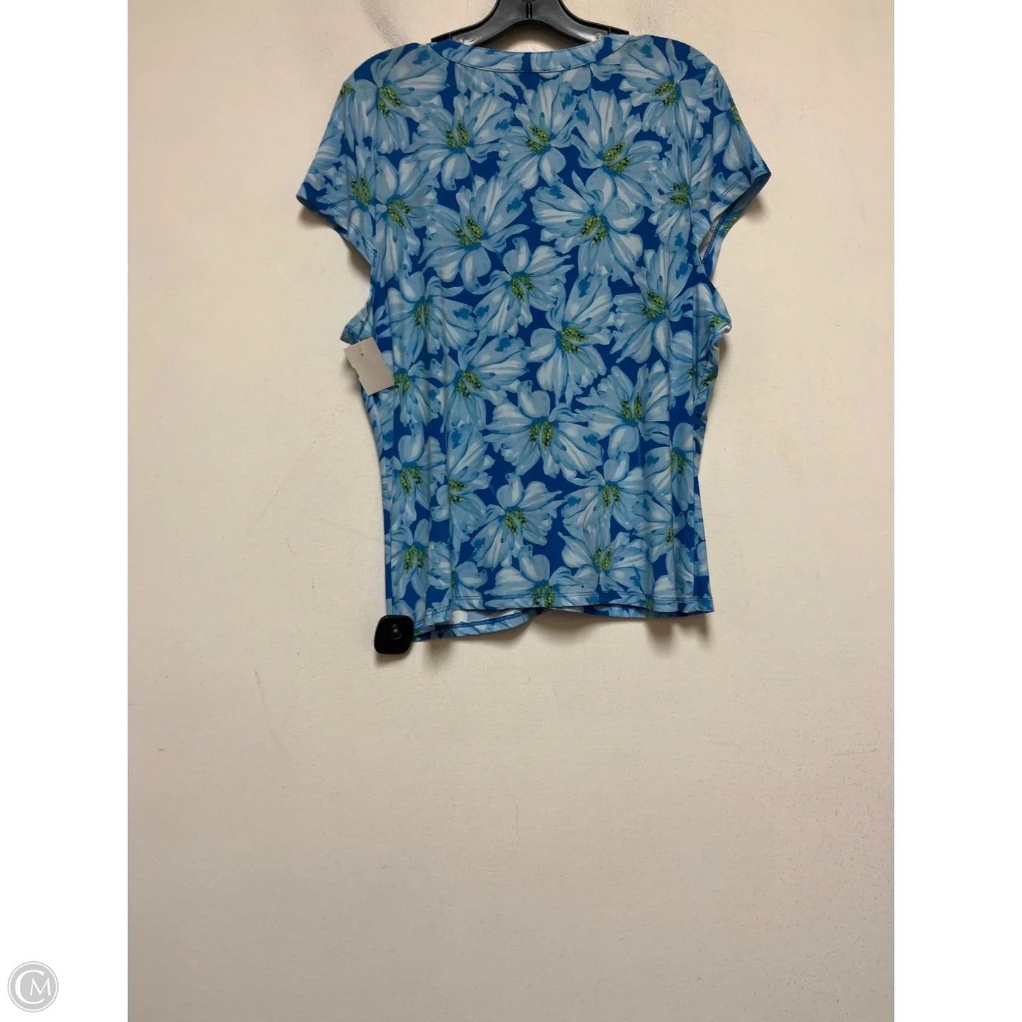 Top Short Sleeve By Inc In Blue, Size: Xl