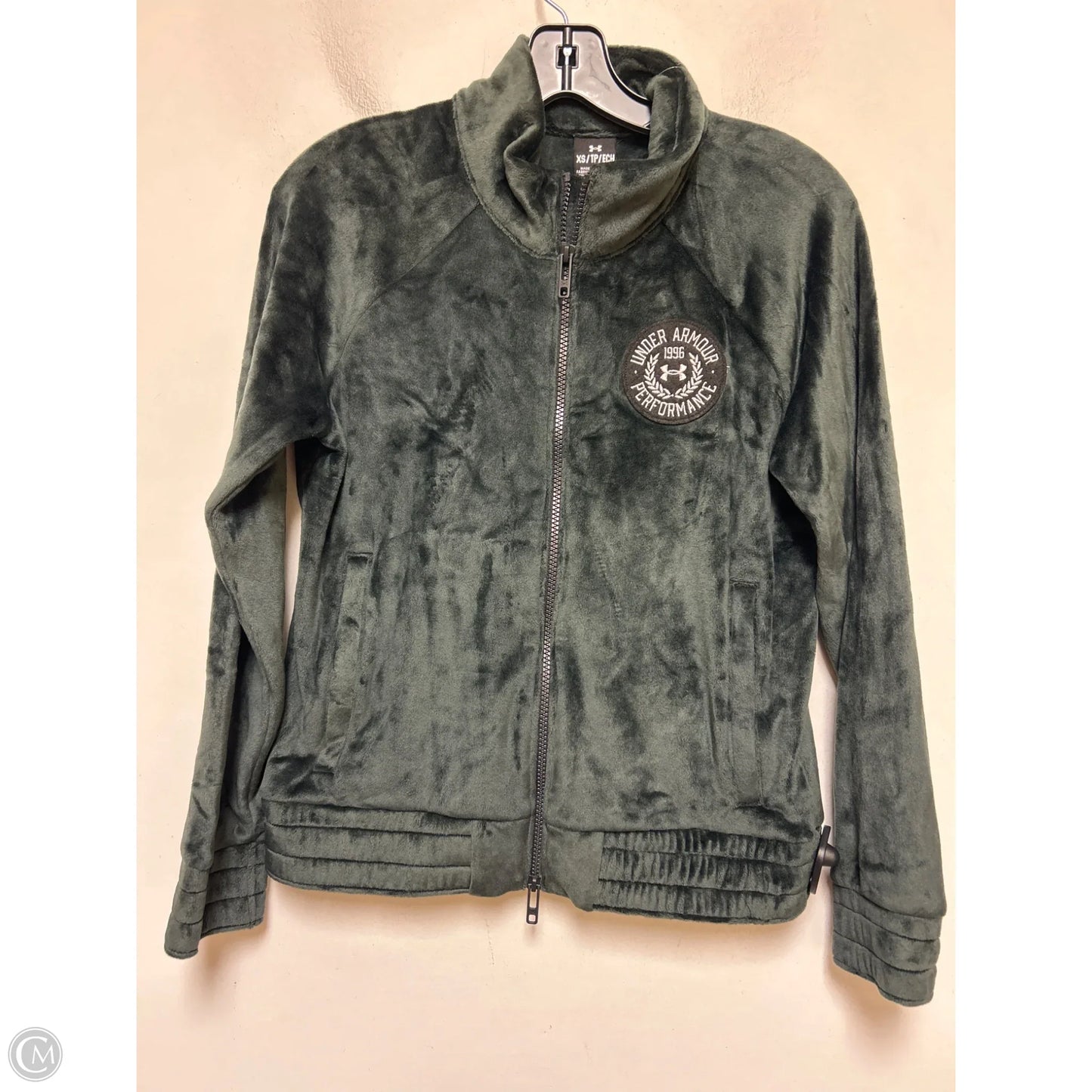 Athletic Jacket By Under Armour In Grey, Size: Xs