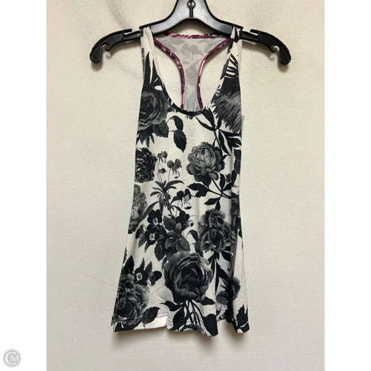 Athletic Tank Top By Lululemon In Black & White, Size: S