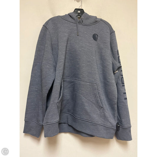 Sweatshirt Hoodie By Carhartt In Blue, Size: 1x