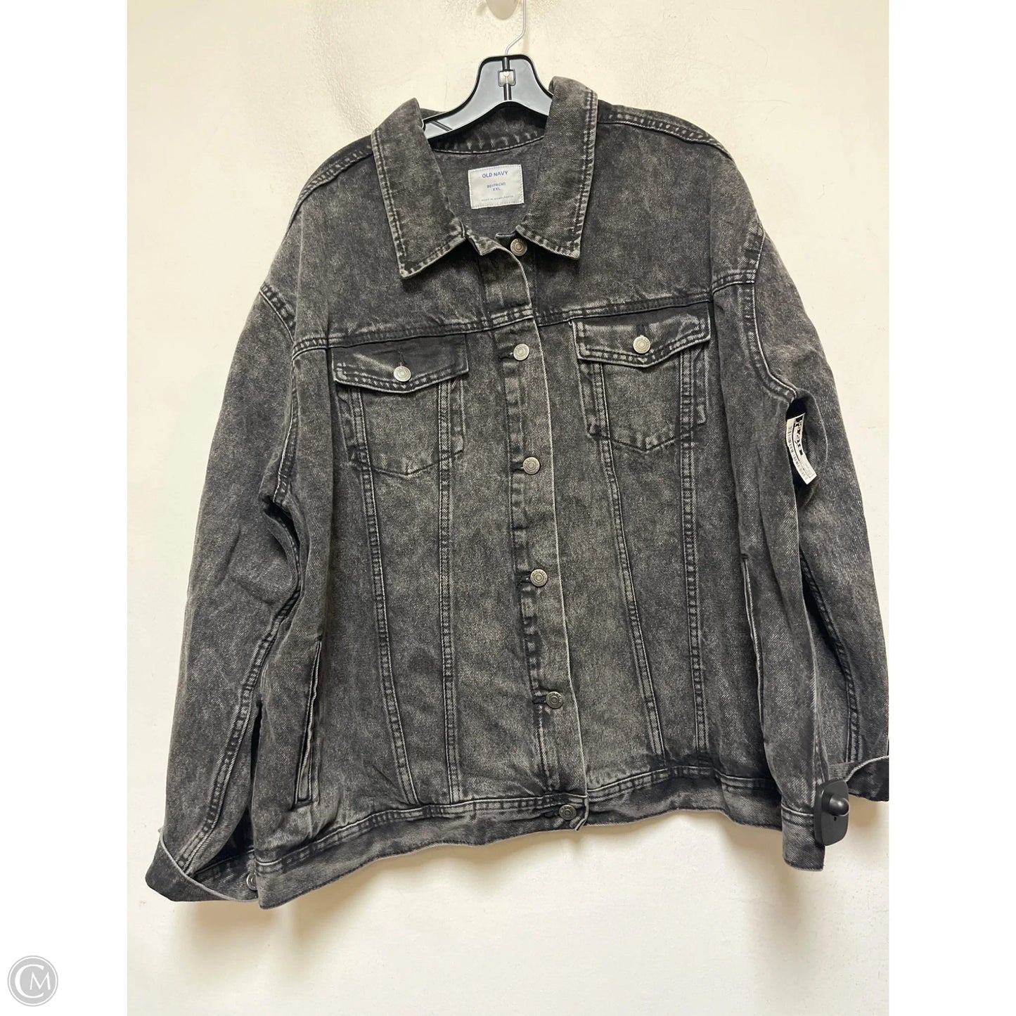 Jacket Denim By Old Navy In Black Denim, Size: Xxl