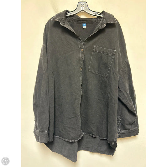 Jacket Denim By Old Navy In Black Denim, Size: Xxl