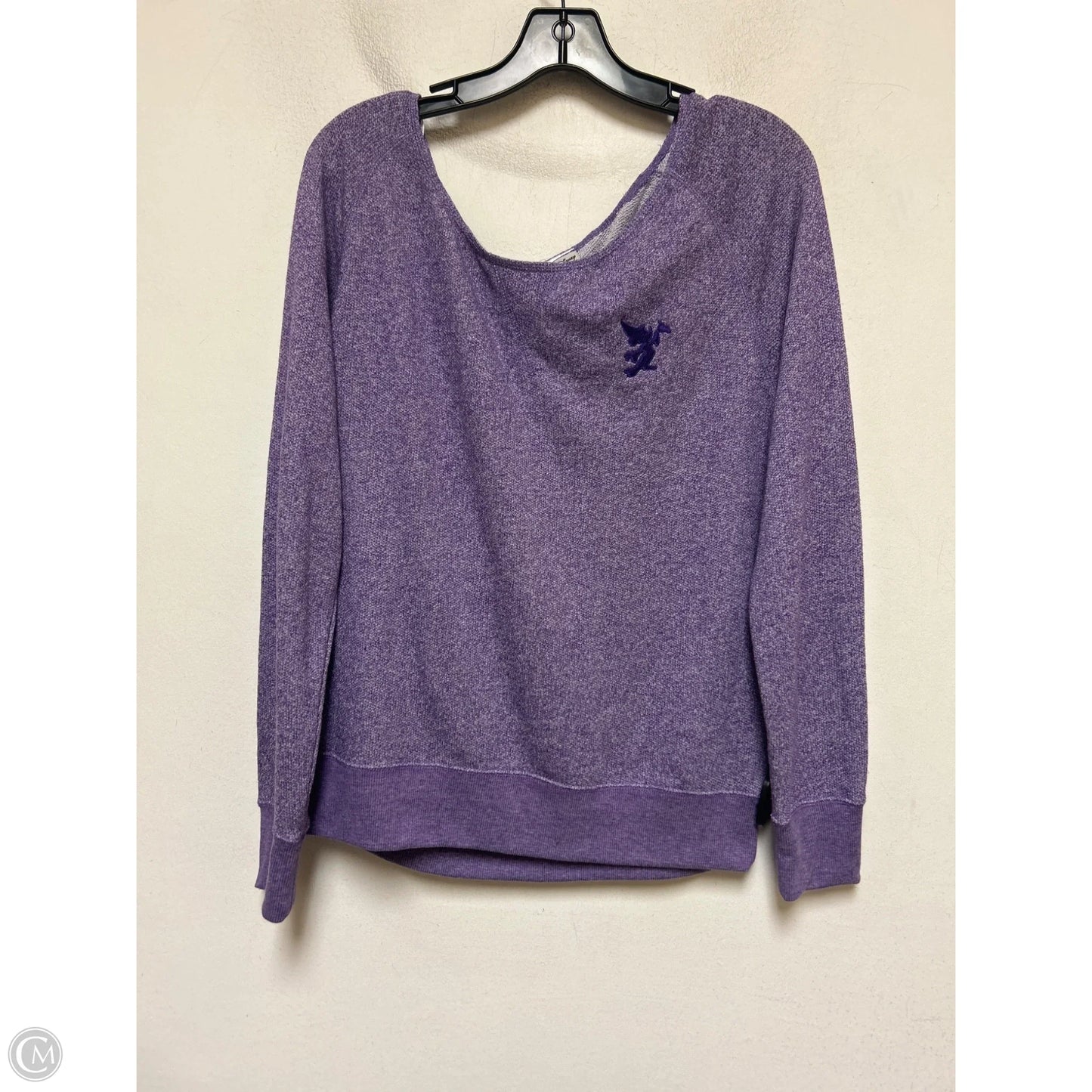 Top Long Sleeve By Walt Disney In Purple, Size: L