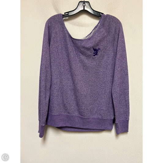 Top Long Sleeve By Walt Disney In Purple, Size: L