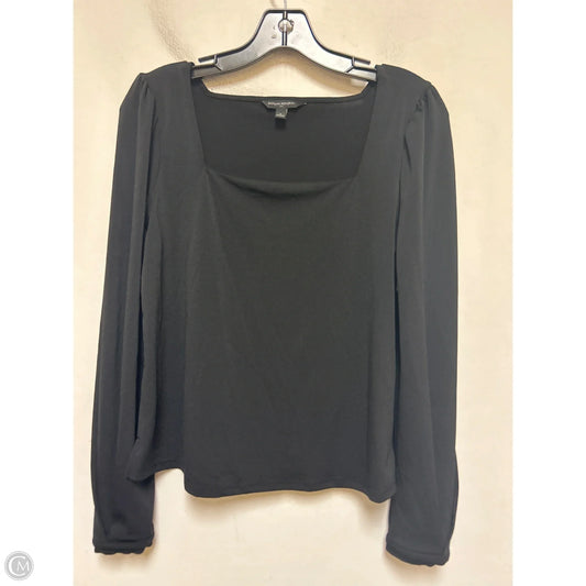 Top Long Sleeve By Banana Republic In Black, Size: S