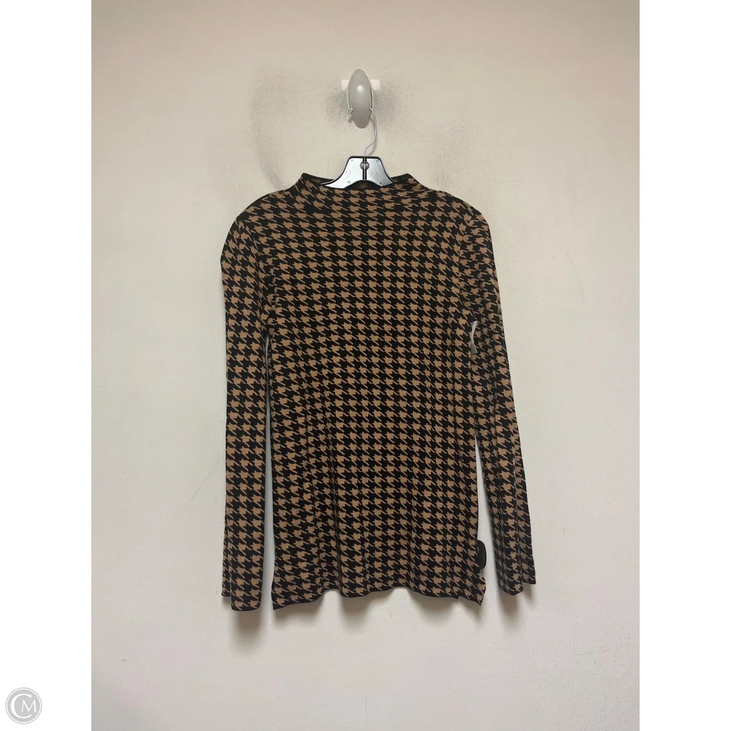 Sweater By Ann Taylor In Black & Tan, Size: S