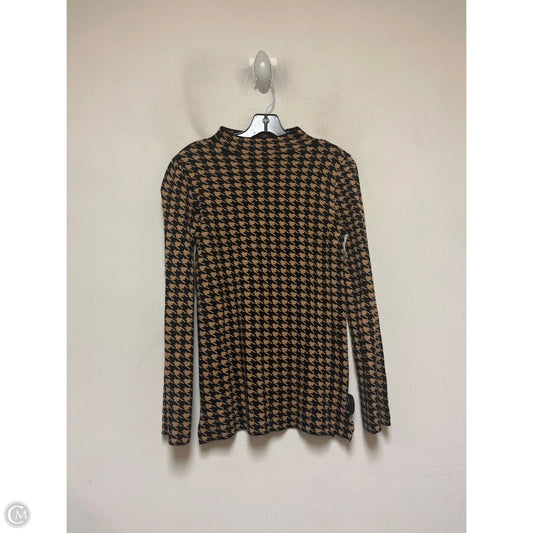 Sweater By Ann Taylor In Black & Tan, Size: S