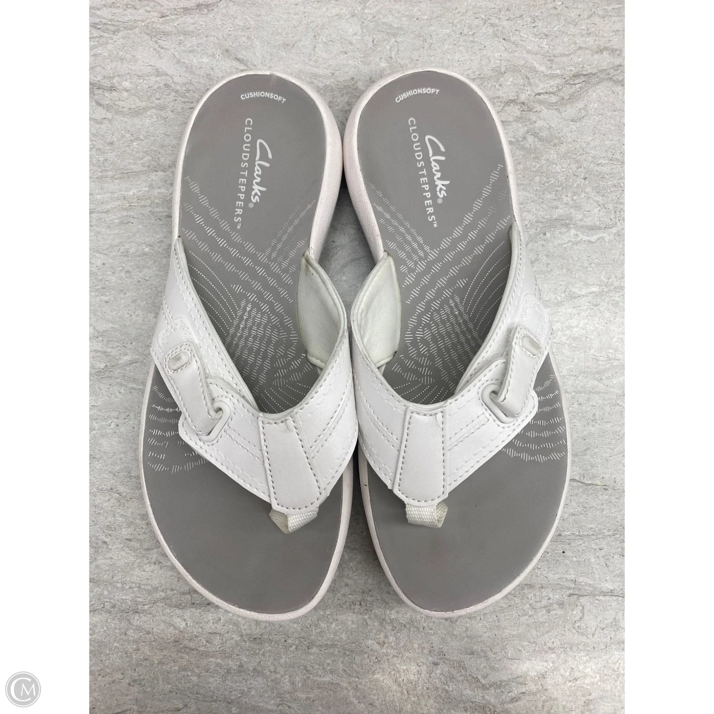 Sandals Flats By Clarks In White, Size: 6