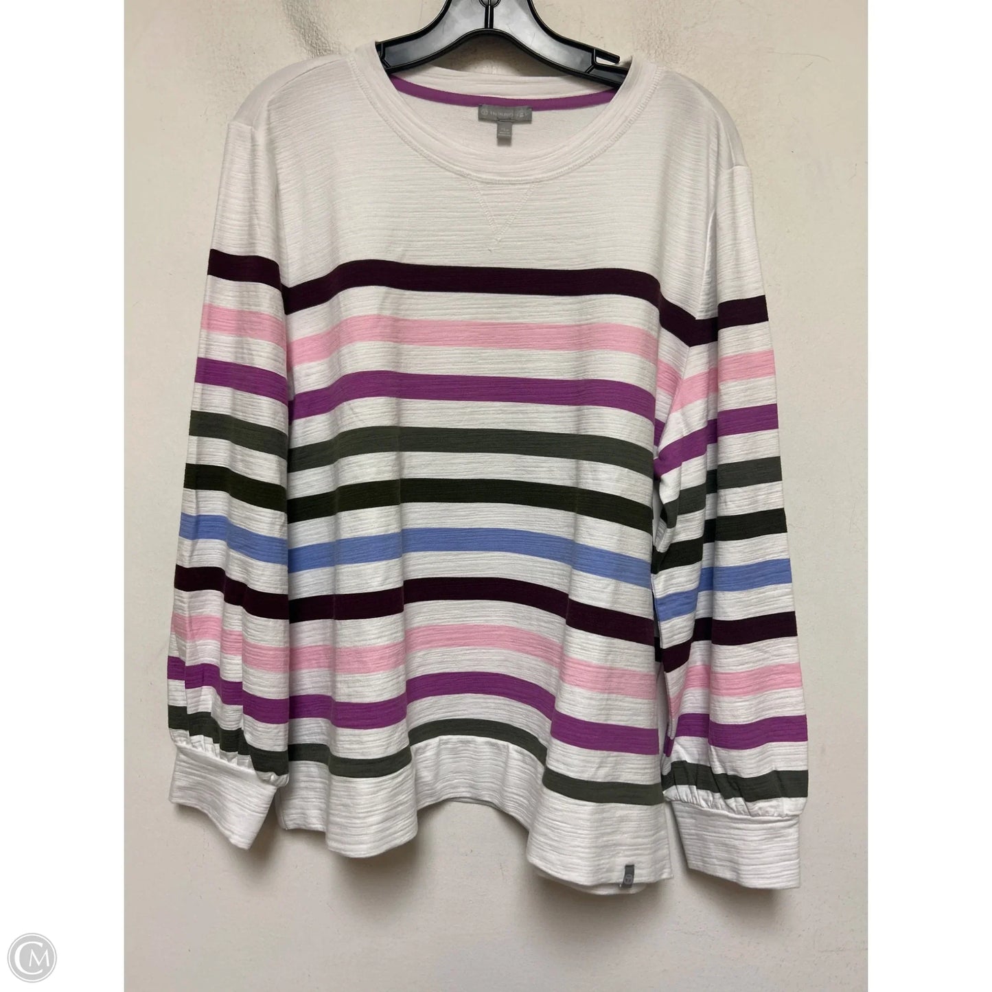 Top Long Sleeve Basic By Talbots In Striped Pattern, Size: Xlp