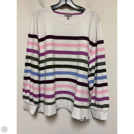 Top Long Sleeve Basic By Talbots In Striped Pattern, Size: Xlp
