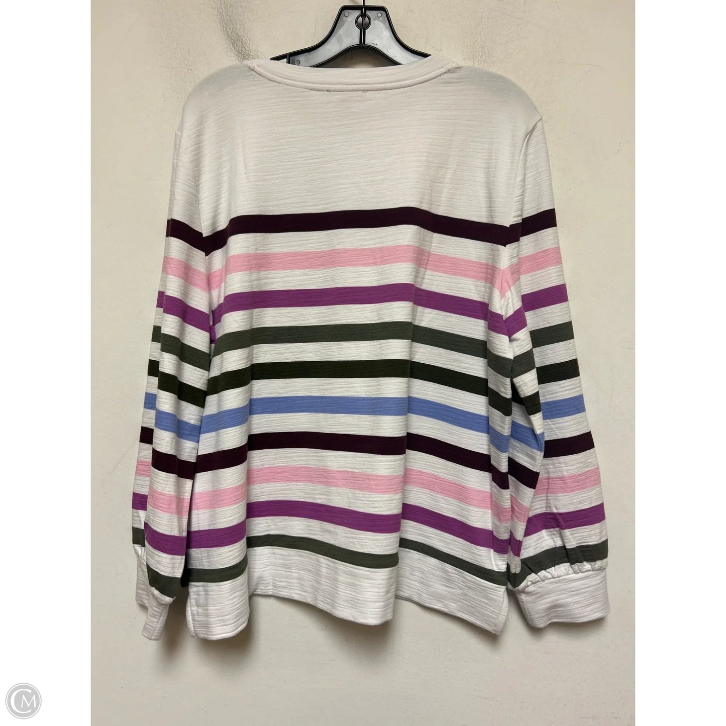 Top Long Sleeve Basic By Talbots In Striped Pattern, Size: Xlp