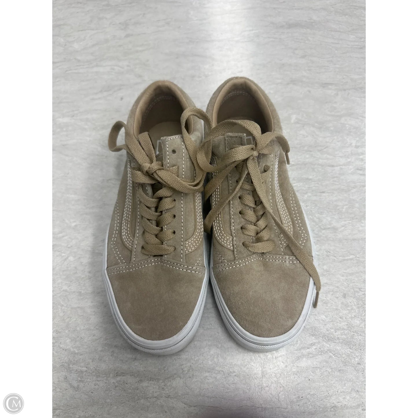 Shoes Sneakers By Vans In Tan, Size: 6.5