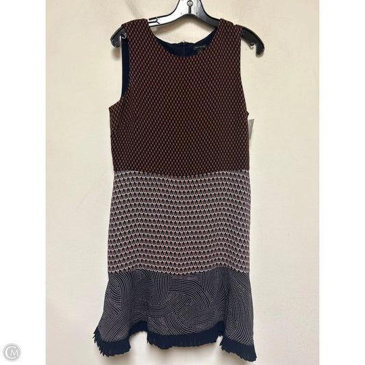 Dress Casual Short By Ann Taylor In Blue & Tan, Size: M