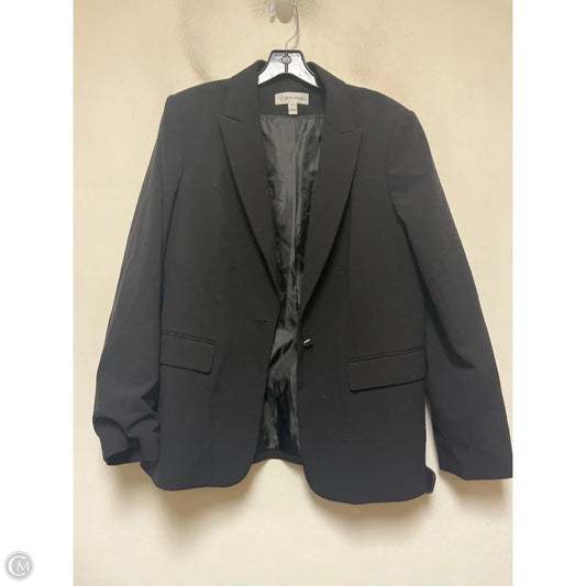 Blazer By Calvin Klein In Black, Size: L