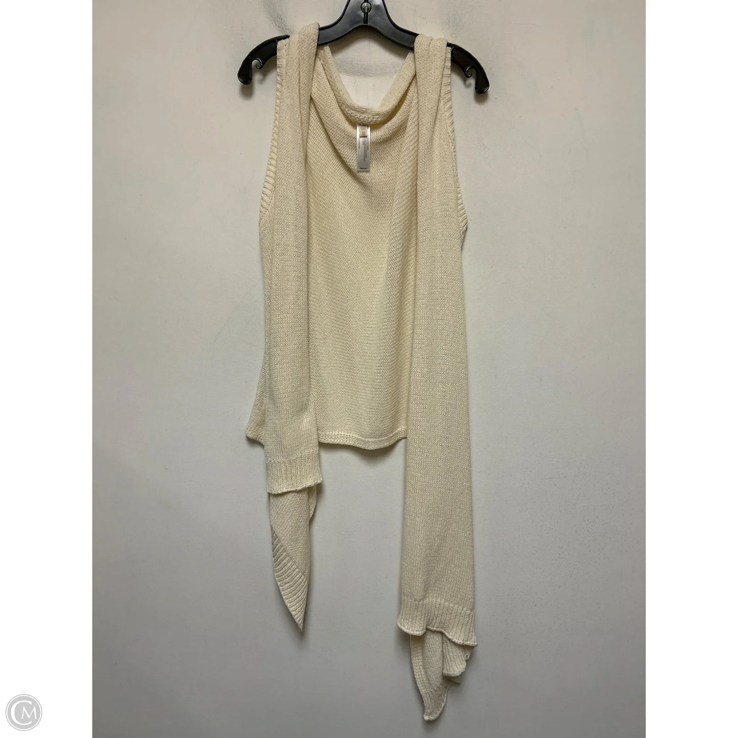 Sweater Cardigan By Eileen Fisher In Tan, Size: M