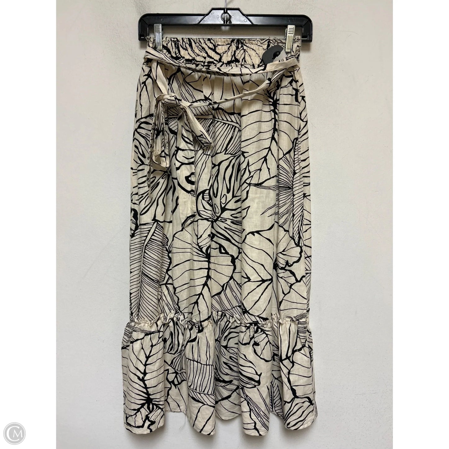 Skirt Midi By Rachel Zoe In Black & Tan, Size: 6