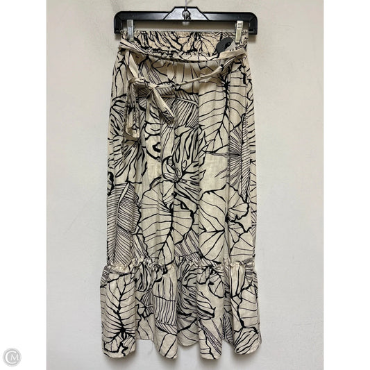 Skirt Midi By Rachel Zoe In Black & Tan, Size: 6