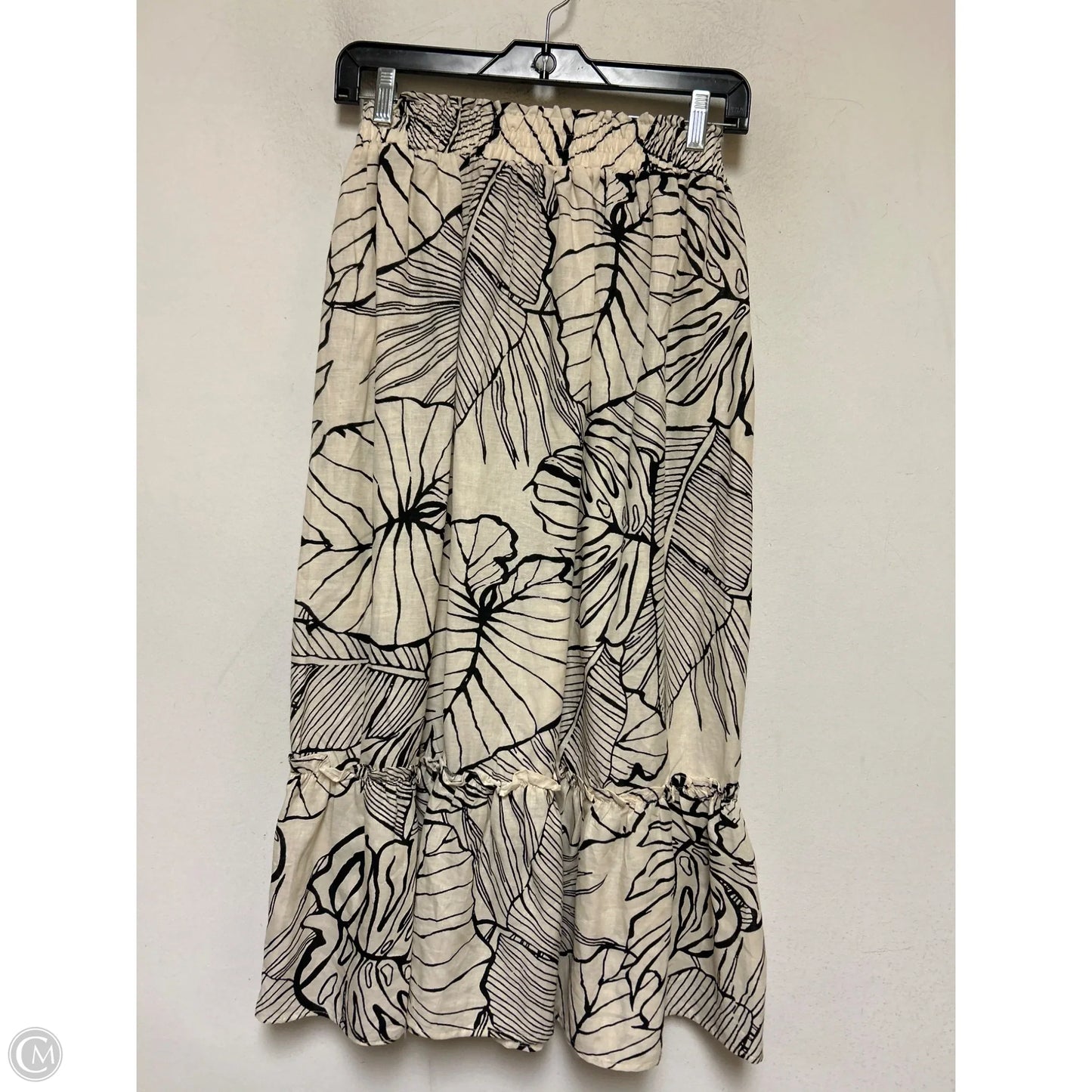 Skirt Midi By Rachel Zoe In Black & Tan, Size: 6