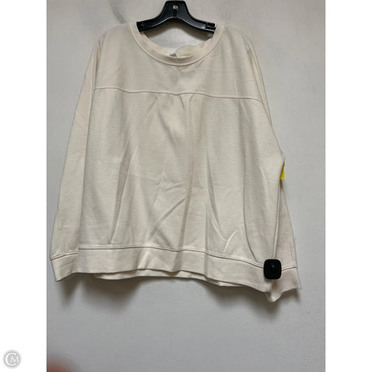 Sweatshirt Hoodie By Zella In Cream, Size: Xl