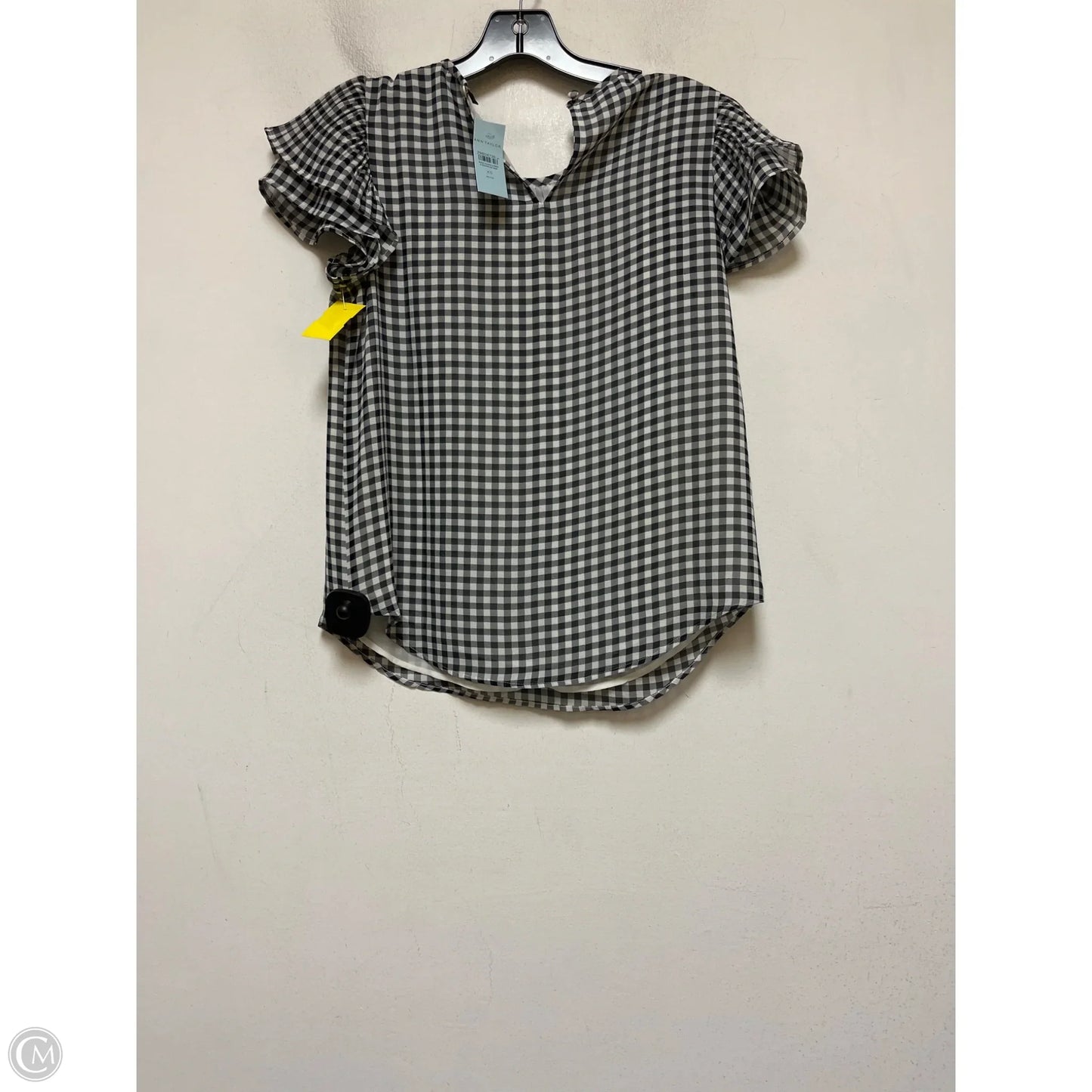 Top Short Sleeve By Ann Taylor In Floral Print, Size: Xsp