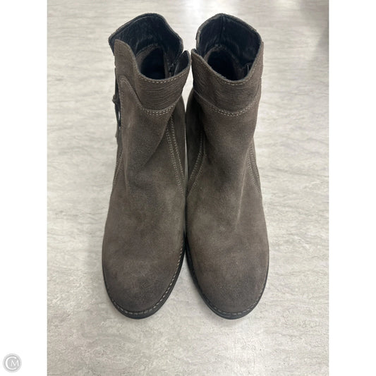 Boots Ankle Heels By Taos In Brown, Size: 9