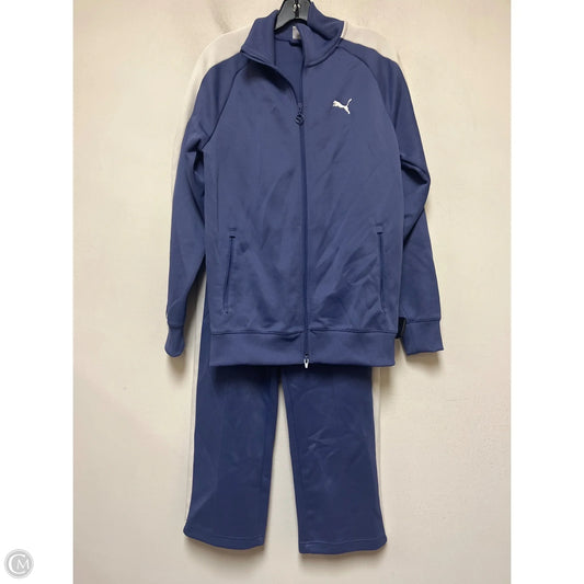 Athletic Pants 2pc By Puma In Purple & White, Size: S