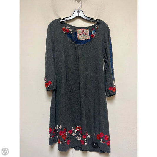 Dress Casual Short By Johnny Was In Grey, Size: L