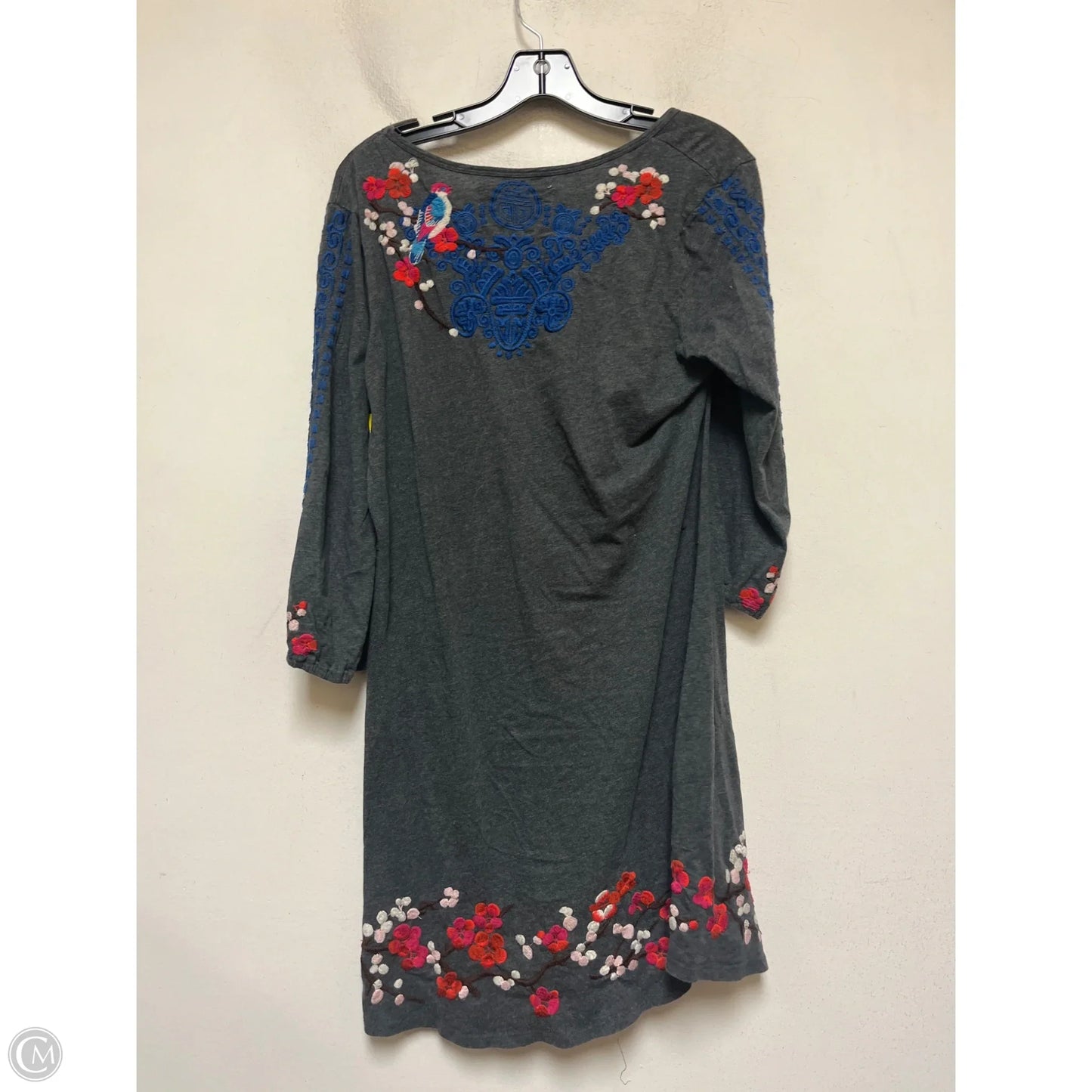 Dress Casual Short By Johnny Was In Grey, Size: L