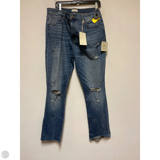Jeans Straight By Clothes Mentor In Blue Denim, Size: 14