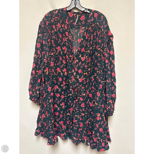 Top Long Sleeve By Free People In Floral Print, Size: L
