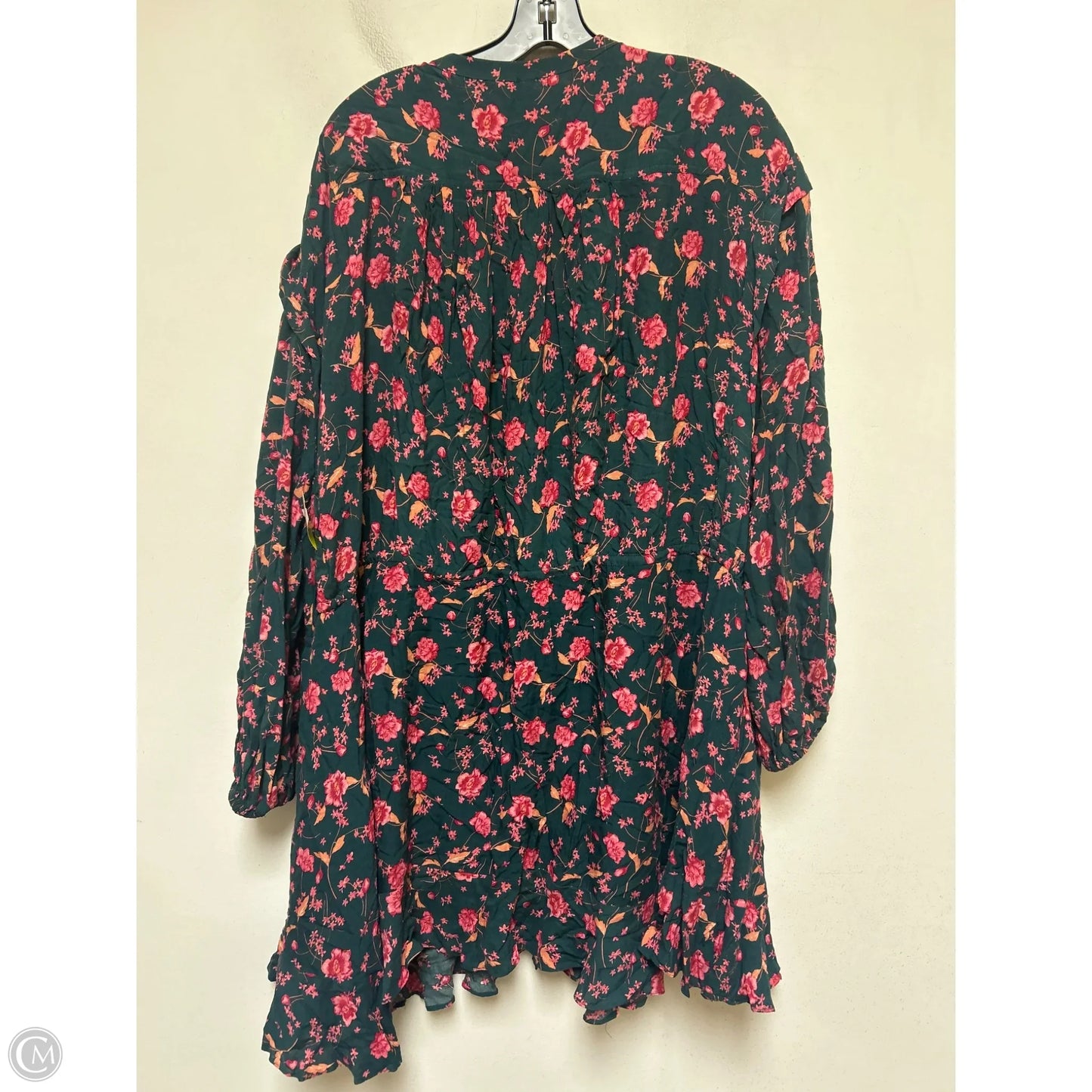 Top Long Sleeve By Free People In Floral Print, Size: L