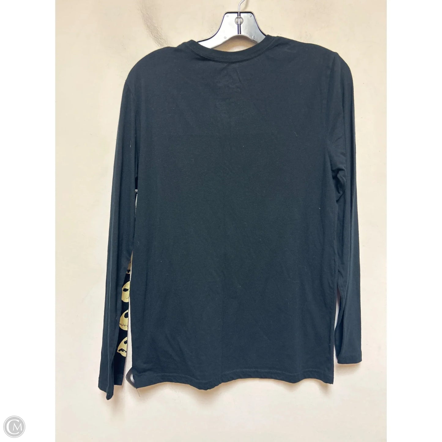 Top Long Sleeve Basic By Disney In Black & Tan, Size: Xxl