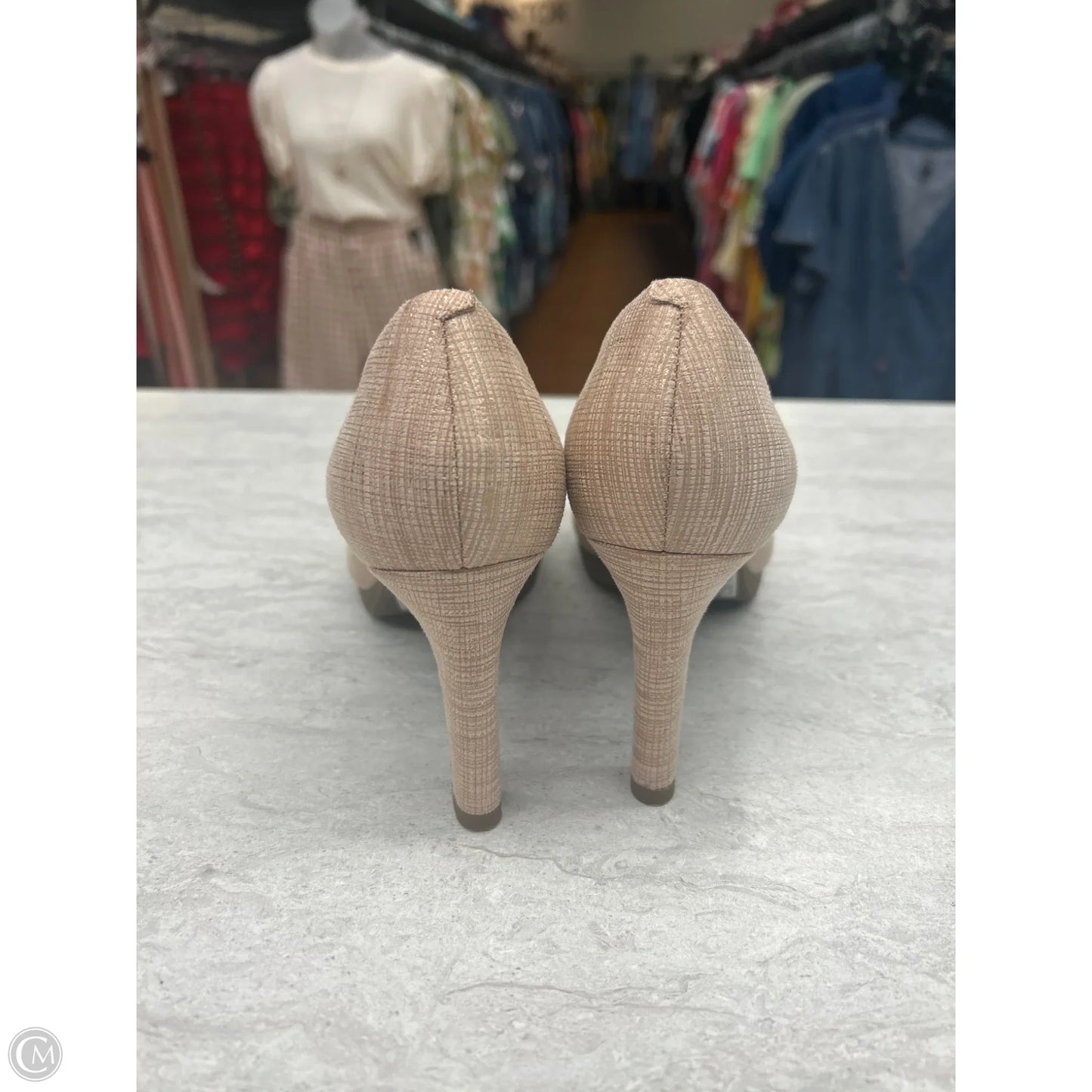 Shoes Heels Stiletto By Clarks In Tan, Size: 8