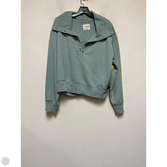 Top Long Sleeve By Abercrombie And Fitch In Teal, Size: M