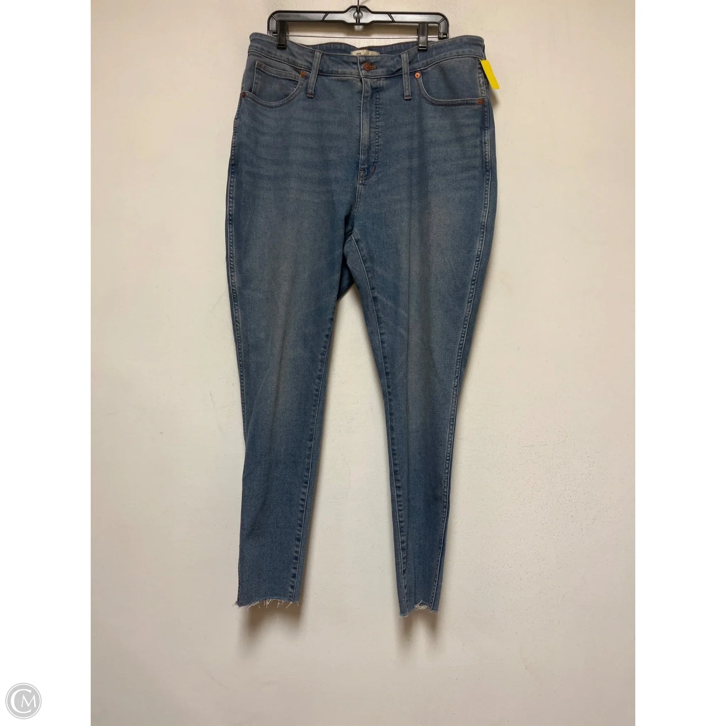Jeans Skinny By Madewell In Blue Denim, Size: 14