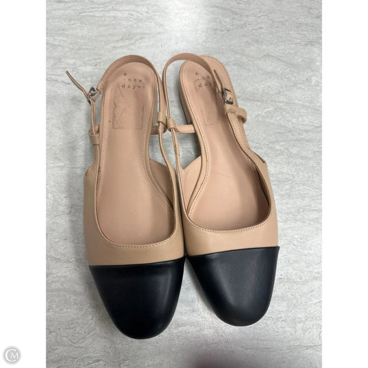 Shoes Flats By A New Day In Black & Tan, Size: 9.5