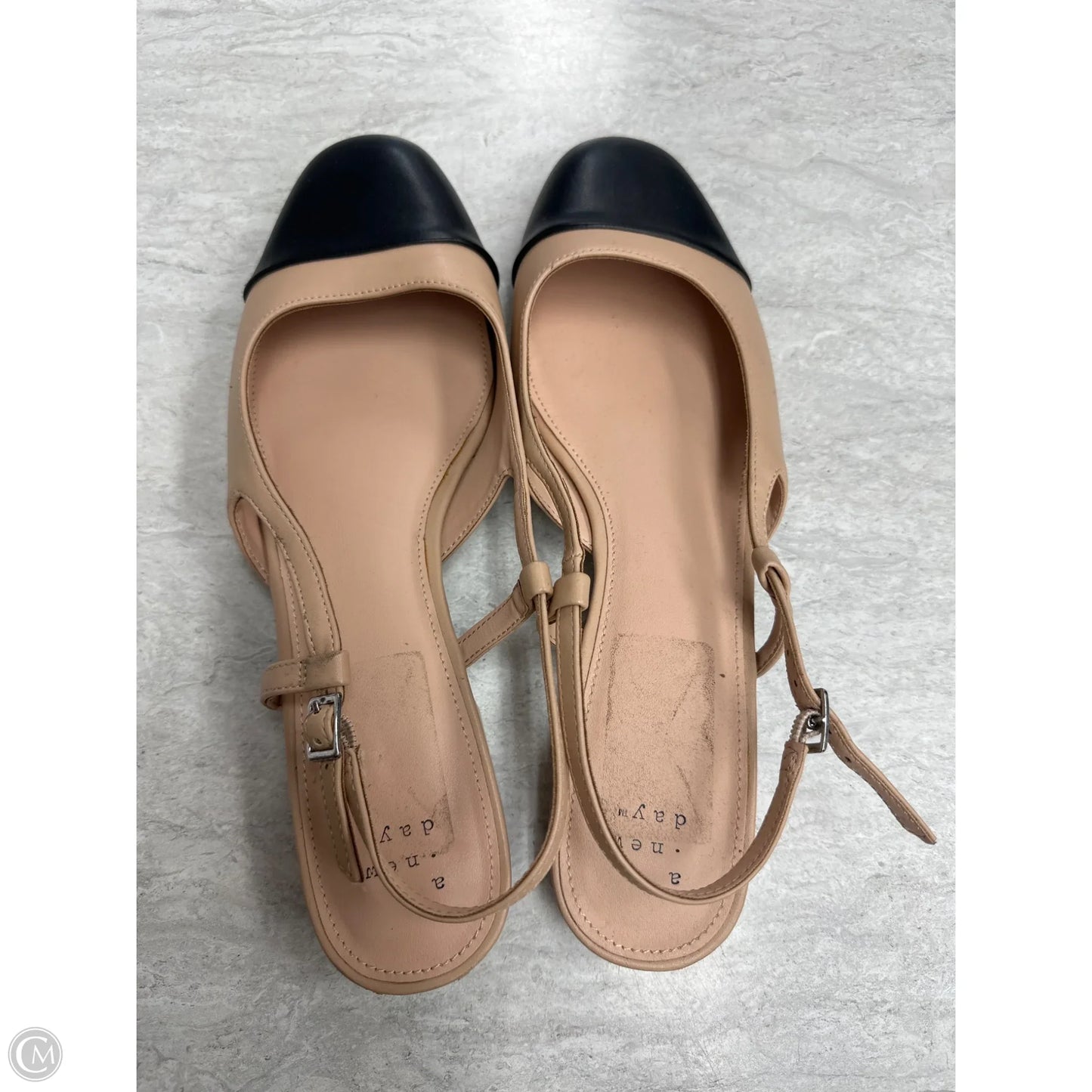 Shoes Flats By A New Day In Black & Tan, Size: 9.5