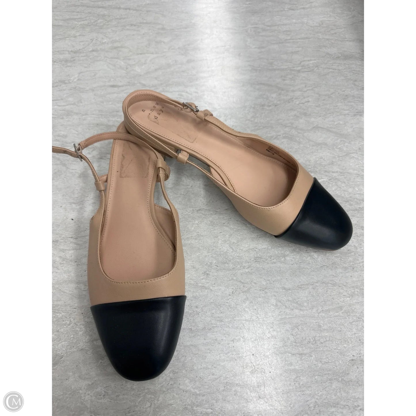 Shoes Flats By A New Day In Black & Tan, Size: 9.5