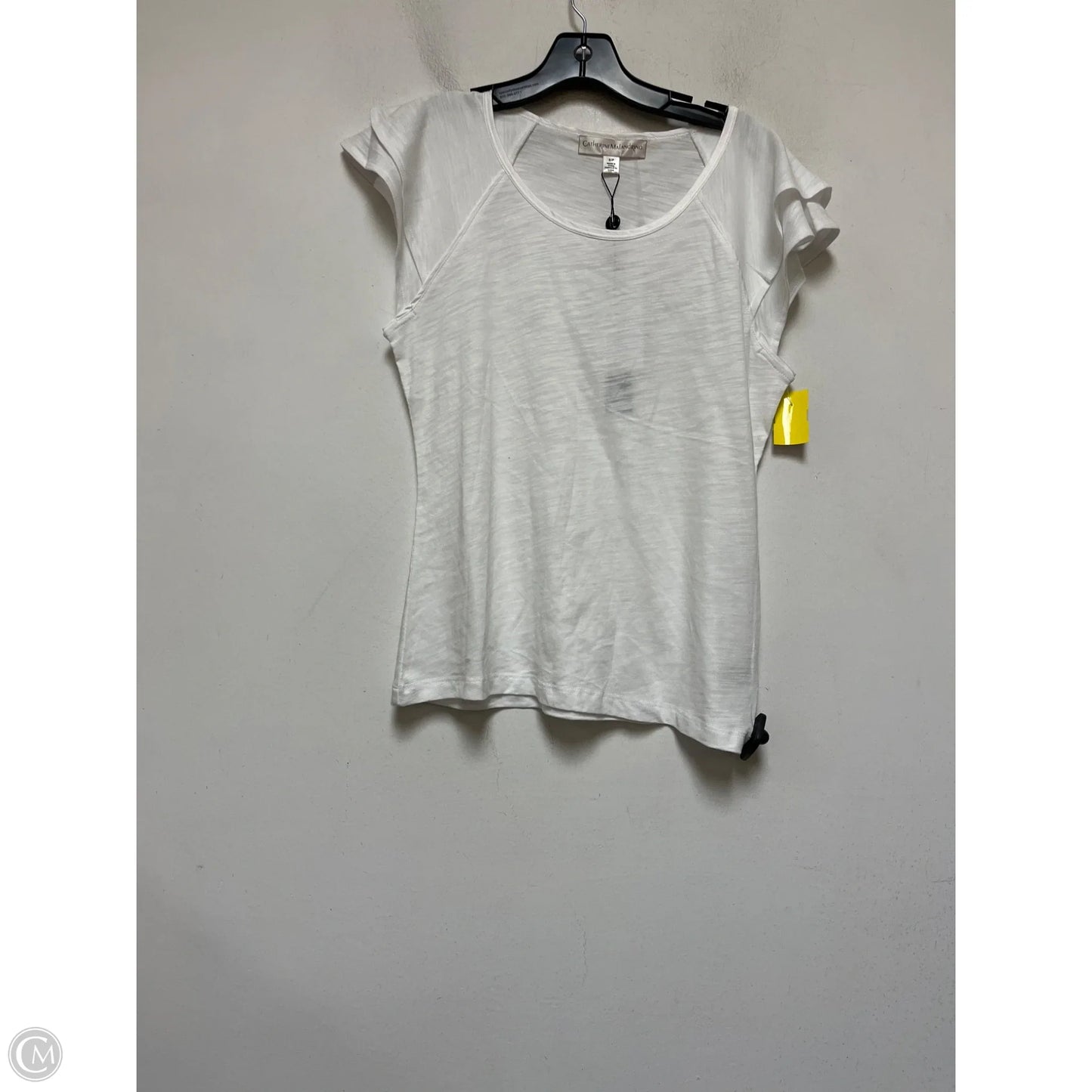 Top Short Sleeve Basic By Catherine Malandrino In White, Size: S