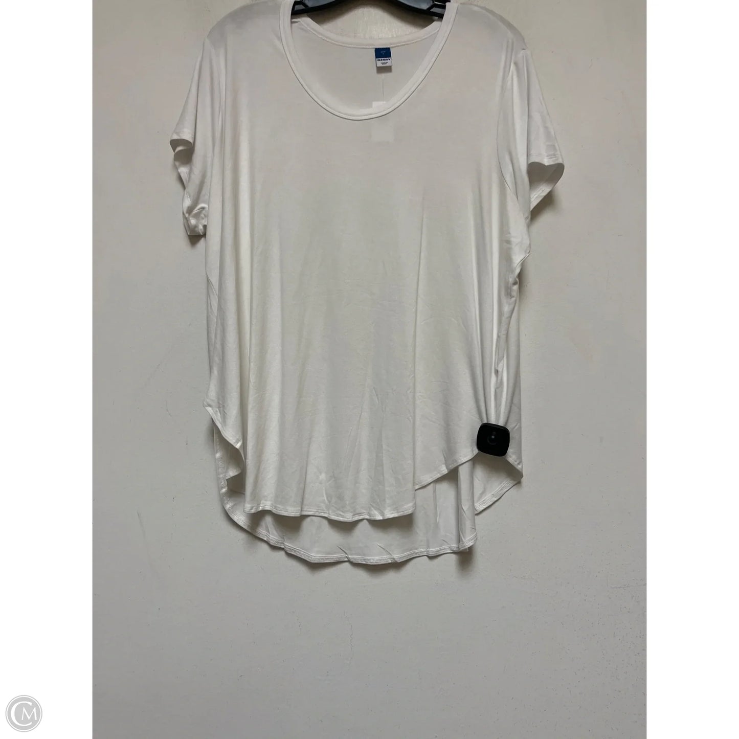 Top Short Sleeve Basic By Old Navy In White, Size: L