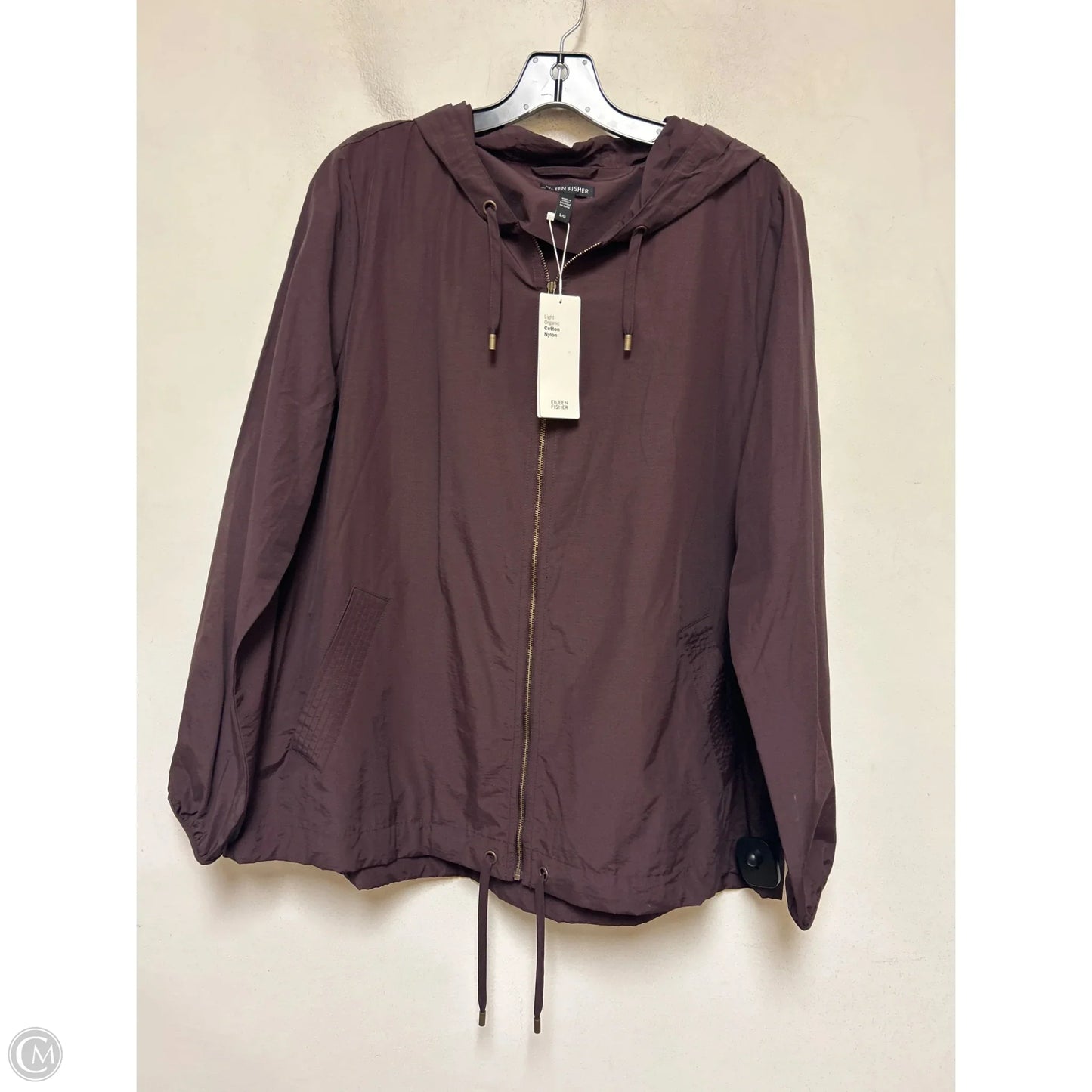 Jacket Other By Eileen Fisher In Purple, Size: L