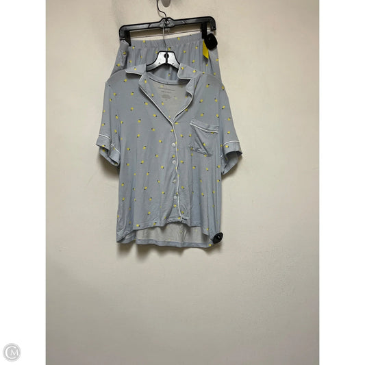 Pajamas 2pc By Cupcakes And Cashmere In Blue & Yellow, Size: L