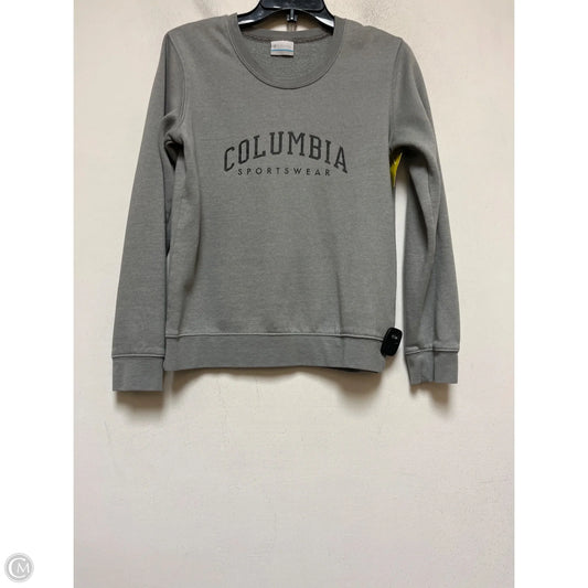Sweatshirt Crewneck By Columbia In Grey, Size: S